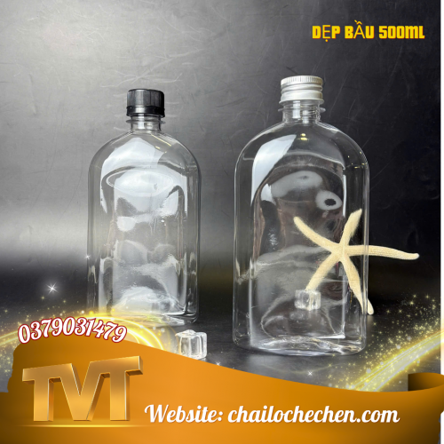 Chai Dẹp Bầu 500ml