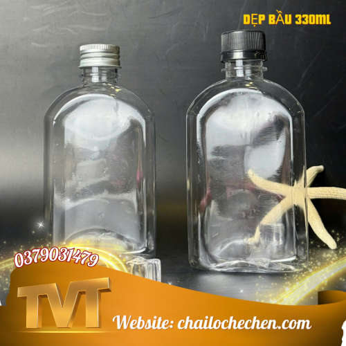 Chai Dẹp bầu 330ml
