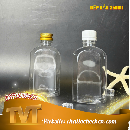 Chai Dẹp bầu 250ml