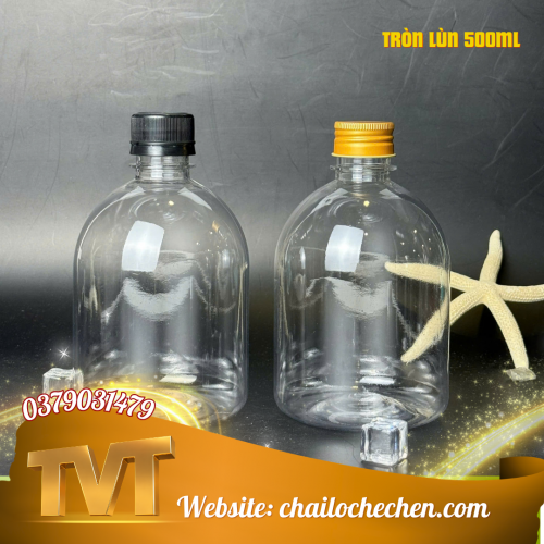 Chai Tròn Lùn 500ml